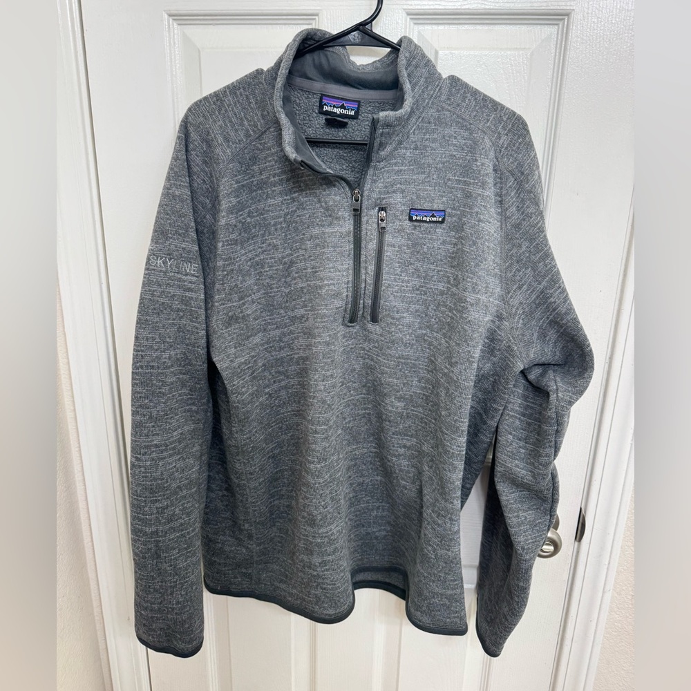 Patagonia Heather Gray Better Sweater Fleece Quarter Zip Pullover